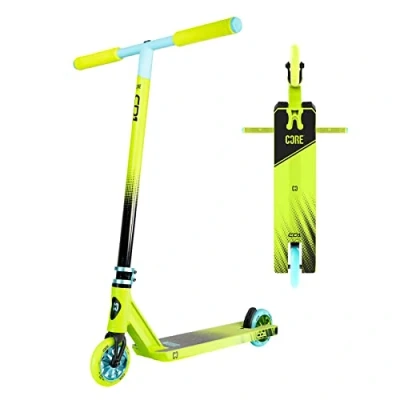Image of CORE CD1 Stunt Scooters Kids Scooter, Pro Scooter for Ages 8 12, Teenagers &amp; Kids, Freestyle, Skatepark Perfect Beginners Boys and Girls (CD1 Lime/Teal)