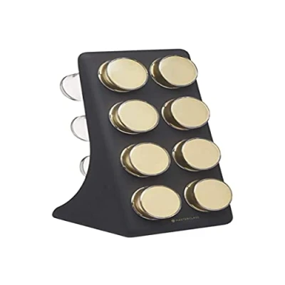 Image of MasterClass Brass Finish 8 Jar Spice Rack