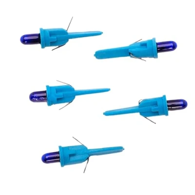 Image of Christmas Concepts® Pack of 5 Blue Push in Spare Bulbs 7V 0.49W 0.07A Replacement for Micro Lights