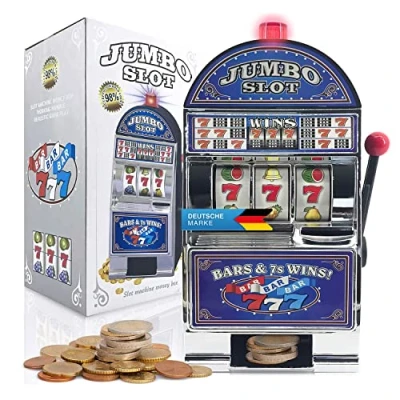 Image of GOODS+GADGETS One Armed Bandit Slot Machine Gambling with Casino Sound &amp; Light Effects