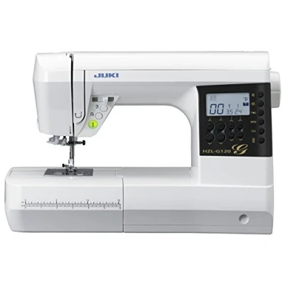 Image of JUKI HZL G120 Electronic Sewing Machine, Metal, White, 44.5 x 22.3 29.2 cm