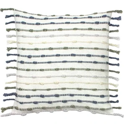 Image of furn. Dhadit Polyester Filled Cushion, Natural/Grey, 45 x 45cm