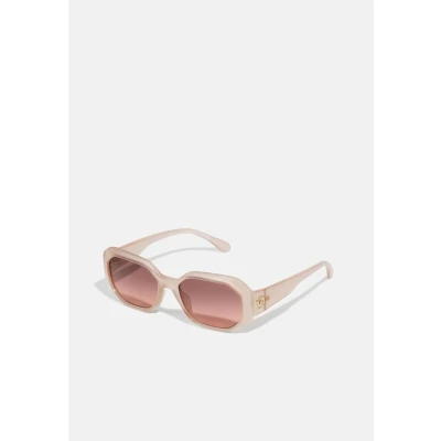 Image of Michael Kors Woman MK2240U SIESTA KEY 344911 Sunglasses Injected White Brown Geometric Normal Shaded