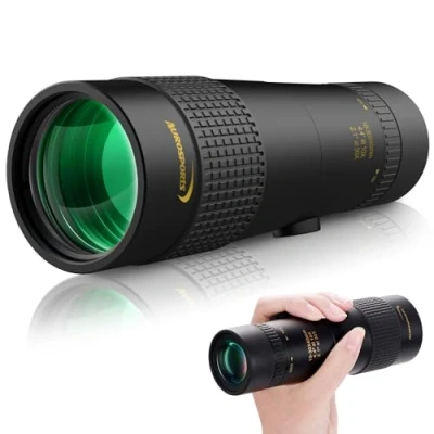 Image of Aurosports 10 30x40 Zoom Monocular for Adults, Telescope High Power with Bak4 Prism, Compact Monoculars Bird Watching Traveling Hunting Camping
