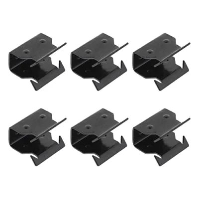 Image of Be In Your Mind 6Pcs Cowl Scuttle Panel Trim Clips Compatible with Ford Focus MK2 1329640 Front Below WindscreenMetal Black Vehicle Interior Parts Car Replacement Accessories