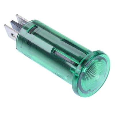 Image of Green 12V 12.5mm Panel Indicator LED Light Pilot Dash Dashboard Warning Car Boat Automotive
