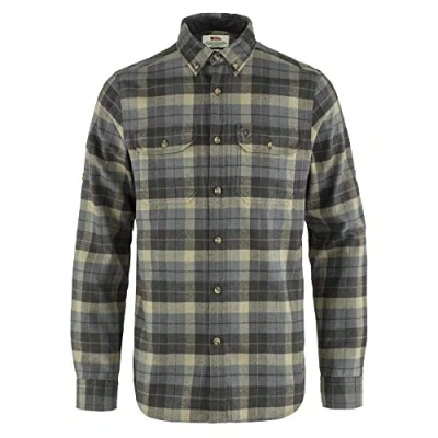 Image of Fjällräven F81373 046 018 Singi Heavy Flannel Shirt, Men, Super Grey/Stone Grey, L
