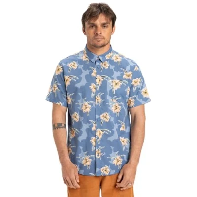 Image of Quiksilver Apero MIT Kurzen ÄRMELN Shirt, Men&#039;s, Size: Small, Blq