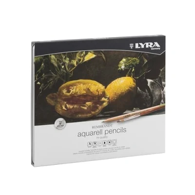Image of LYRA Rembrandt Aquarell, Fine Art Watercolour Pencil Set, 24 Assorted Colours, Ideal for Professionals &amp; Students