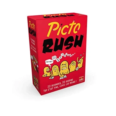Image of Goliath Picto Rush Board Game with Can You Recognize Your Drawing to Play Family or Friends From 3 8 Players 10 Years