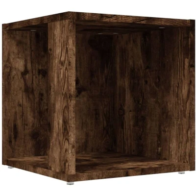 Image of vidaXL Side Table Smoked Oak 33x33x34.5 cm Engineered Wood