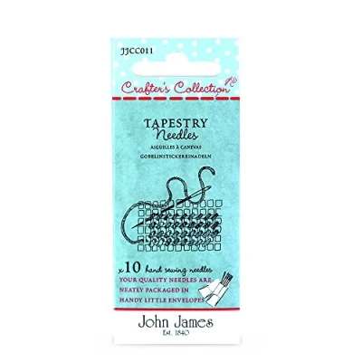 Image of John James Crafter&#039;s Collection Tapestry Needles x11 Sizes: 18, 20, 22
