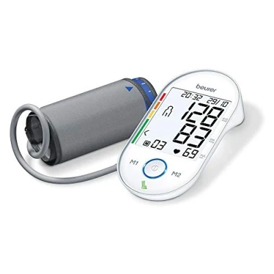 Image of Beurer BM55 upper arm Blood Pressure Monitor Medical device XL cuff (22 42cm) HealthManager Pro USB Uploader for on going health monitoring Arrhythmia detection