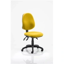 Image of Eclipse Plus III Lever Task Operator Chair Bespoke Colour Seat Senna Yellow