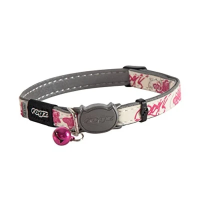 Image of Rogz Catz GlowCat Collar, Pink Butterfly,3/8&quot; Small
