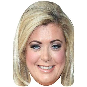 Image of FoxyPrinting Gemma Collins Towie Celebrity Cardboard Party Face Mask Fancy Dress
