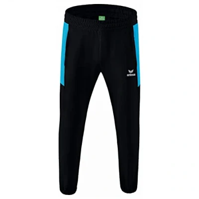 Image of Erima Men&#039;s Team Presentation Pants, Black/Curacao, S