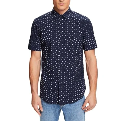 Image of ESPRIT Men&#039;s 044ee2f321 Shirt, 400/Navy, L