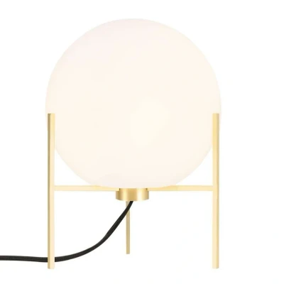 Image of Nordlux Alton table lamp with white glass lampshade