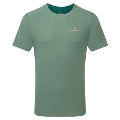 Image of RONHILL Running, Men&#039;s Tech Race S/S Tee, Dark Sage/Deep Teal, L