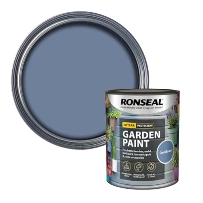 Image of Ronseal Garden Paint Cornflower 750ml