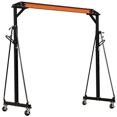 Image of 1 Tonne Portable Gantry Adjustable Crane Garage Workshop Equipment