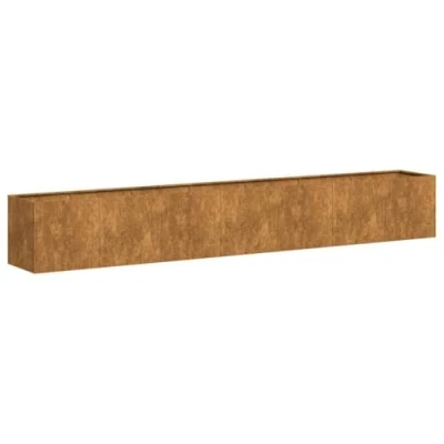 Image of vidaXL Planter Rusty 280x40x40 cm Weathering Steel