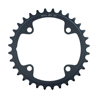 Image of FSA Unisex Adult Adventure 2x11 Road Chainring Black, 90 x 30T