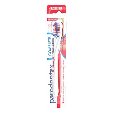 Image of Parodontax Complete Protection Toothbrush, Flexible, Helps Stop and Prevent Bleeding Gums, Random Model