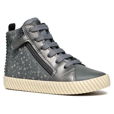 Image of Geox J MIRROLESS Girl A Sneaker, 1 UK Grey