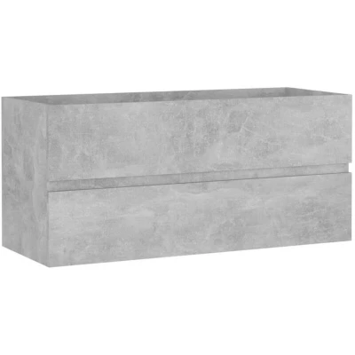 Image of vidaXL Sink Cabinet Concrete Grey 100x38.5x45 cm Engineered Wood