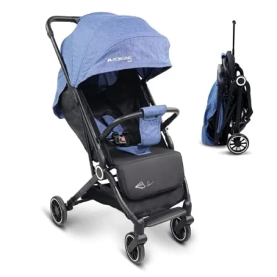 Image of Mobiclinic® Kids, Pushchair/Cabin Stroller, Ultracompact, Trip, 5 Point Harness, Handlebar for Transport, Baby, 0 36 Months, Fully Adjustable, Single Handle, Drop Down Hood, Lockable Brakes