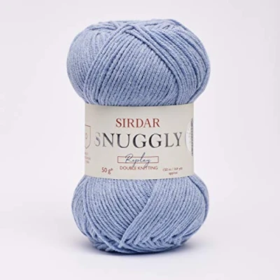 Image of Sirdar Snuggly Replay DK Double Knitting, Bunny Hop Blue (108), 50g