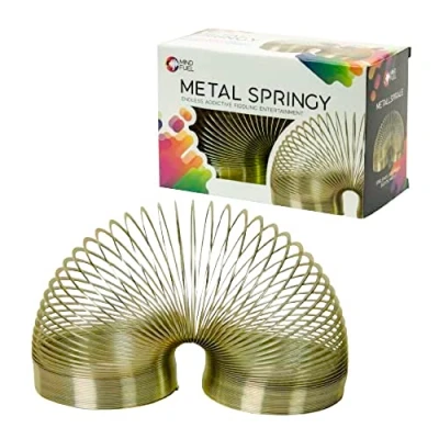 Image of Mind Fuel 10406 Metal Springy Toy, Silver, Small