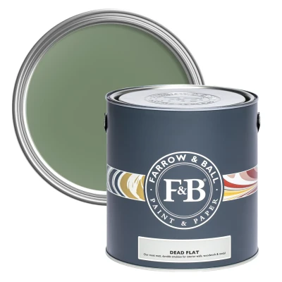 Image of FARROW &amp; BALL NEW DEAD FLAT 34 CALKE GREEN 5L