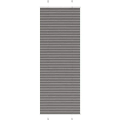 Image of vidaXL Pleated Blind Anthracite 70x200 cm Fabric Width 69.4 Polyester