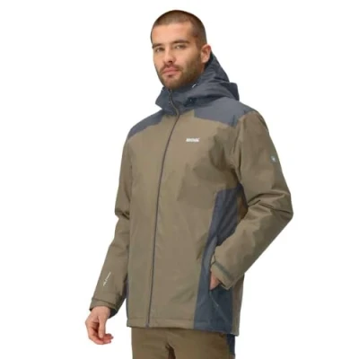 Image of Regatta Waterproof Men&#039;s Ash Black Colour Block Thornridge II Insulated Jacket, Size: 3XL