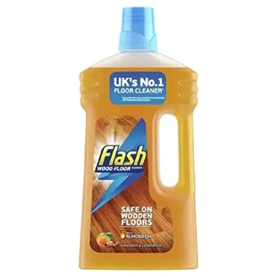 Image of Flash Wood Floor Cleaner with Almond Oil, Mandarin &amp; Cedarwood, 1L