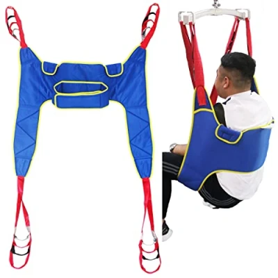 Image of XJKH Patient Lift Toileting Sling 180 Kg Full Body Disabled Lifting Harness For Elderly Commode Lifter Divided Leg Hoist With Load Capacity