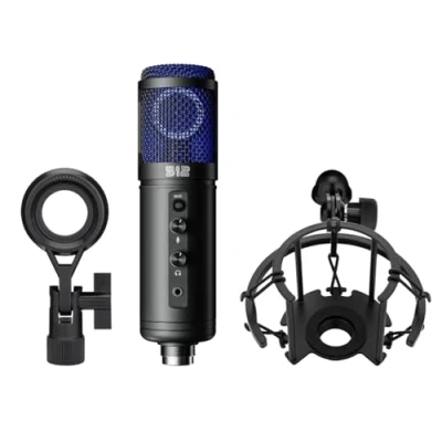 Image of 512 Pop, professional pop protection (metal mesh, wind and protection, robust microphone shield, adjustable C clamp, ideal for voice recording singing).