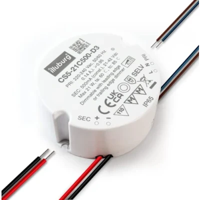 Image of illuburg LED Driver Dimmable TRIAC 500mA Constant Current 10.5W 20W Flickerfree Power Supply Transformer