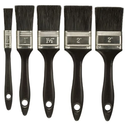 Image of Coral 31101 Task Partner Paint Brushes with Synthetic Paintbrush Heads Disposable 5 Piece Pack Set