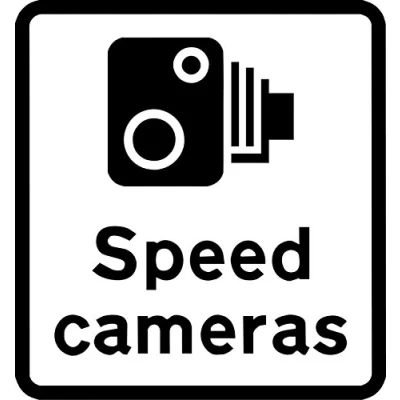 Image of Speed Cameras Road Sign 3mm Aluminium Composite Ultra hi Durability 400mm x