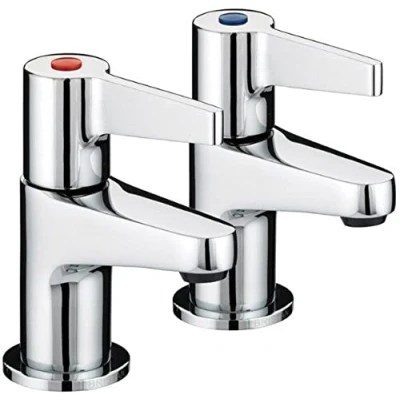 Image of Bristan DUL 1/2 C Design Utility Lever Basin Taps Chrome Plated