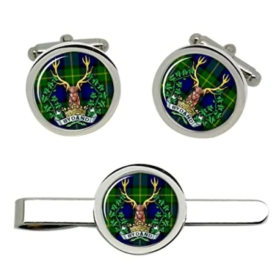 Image of Gordon Highlanders, British Army Cufflinks and Tie Clip Set