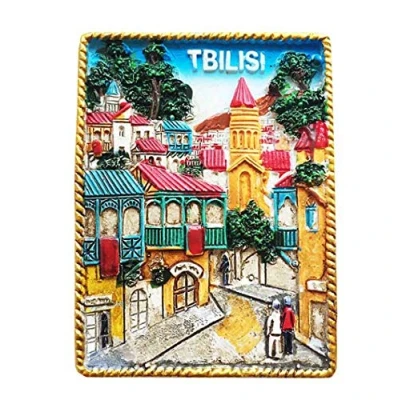Image of 3D Tbilisi Georgia Fridge Refrigerator Magnet Souvenir Gift Home Kitchen Decoration Magnetic Sticker Collection