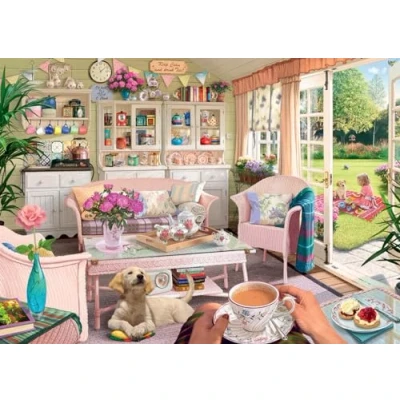Image of Ravensburger My Haven No.9 The Tea House 1000 Piece Jigsaw Puzzle for Adults and Kids 12 Years Up