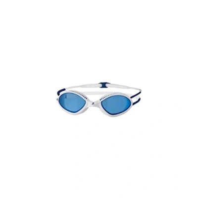 Image of Zoggs Tiger Adult Swimming goggles, UV protection Swim Quick Adjust Comfort Goggles Straps, Fog Free Goggle Lenses, Adults Ultra Fit, Blue Tinted Lenses