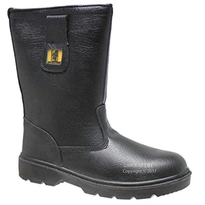 Image of Mens Leather Safety Steel Toe Cap Rigger Boots Work Shoes Trainers Size 6 12 UK (UK 6)
