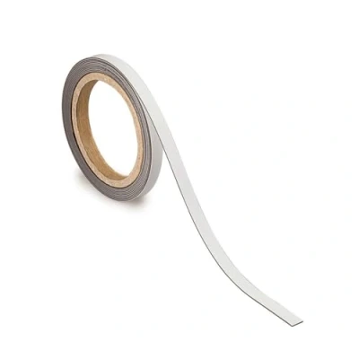 Image of MAUL 10 m x 1 mm Magnetic Labelling Tape Marking Band White